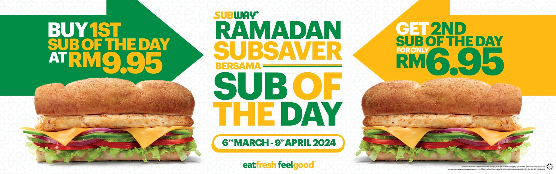 Subway sandwich deals of the day