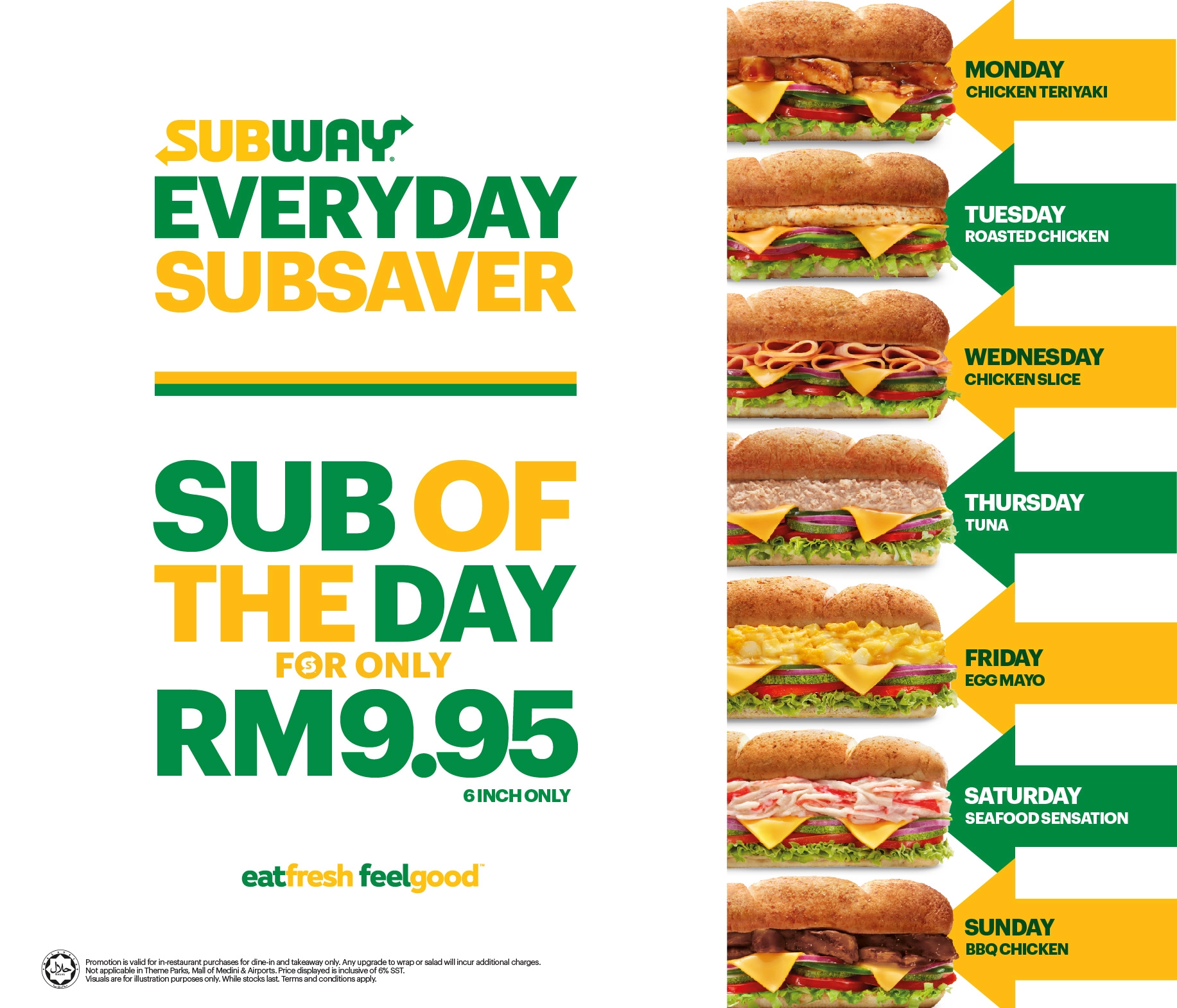 Everyday SubSaver Subway Malaysia