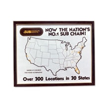 Map with 300th store