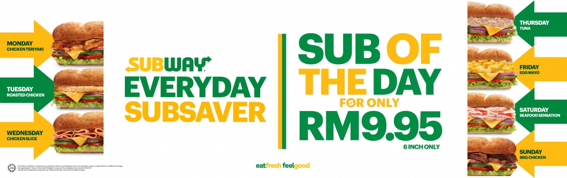 Daily specials store at subway